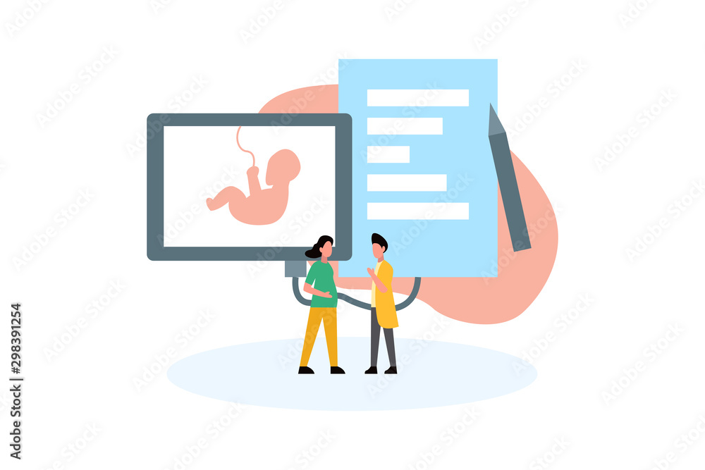 pregnancy vector illustration concept for web landing page template, banner, flyer and presentation pregnancy vector illustration concept for web landing page template, banner, flyer and presentation