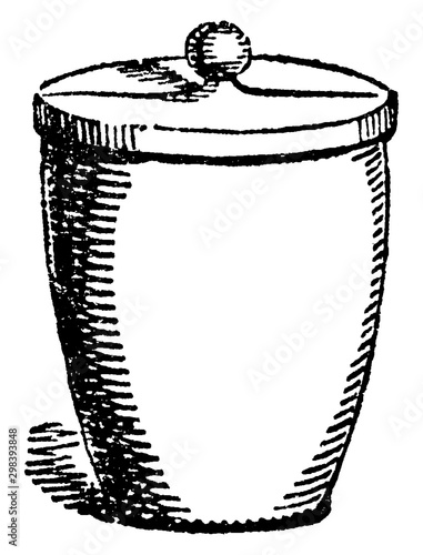 Crucible, vintage illustration