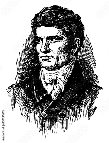 John Caldwell Calhoun, vintage illustration