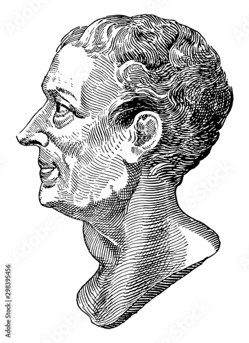 Montesquieu, vintage illustration