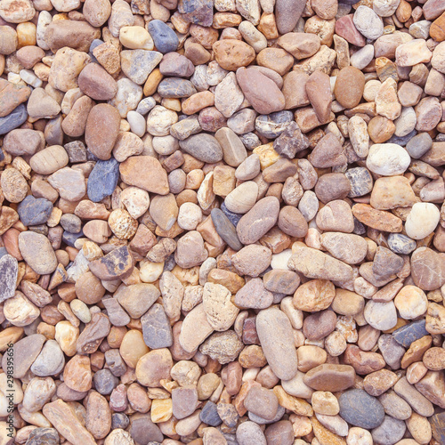 Top view background as gravel stone