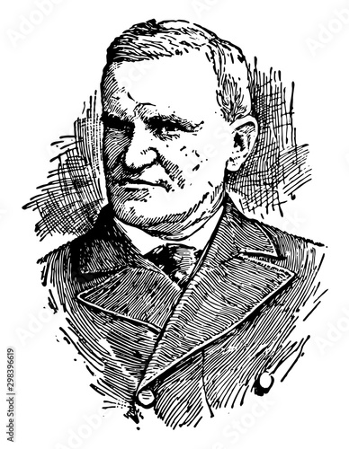 Francis Parkman, vintage illustration