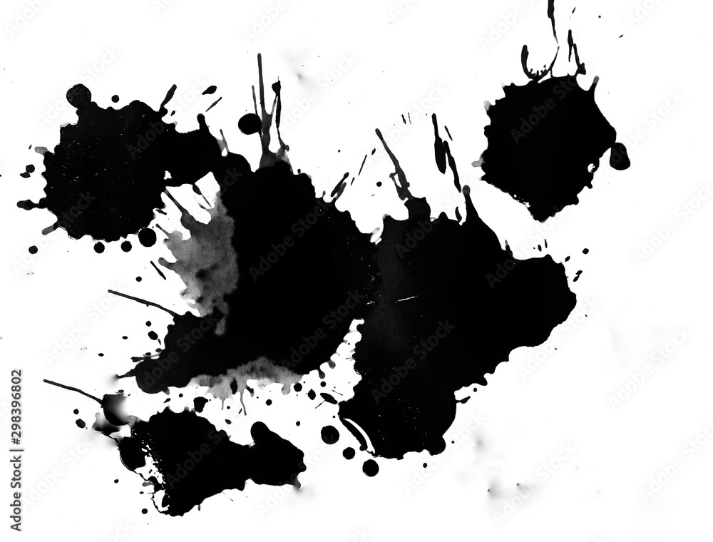 Naklejka premium Black ink
