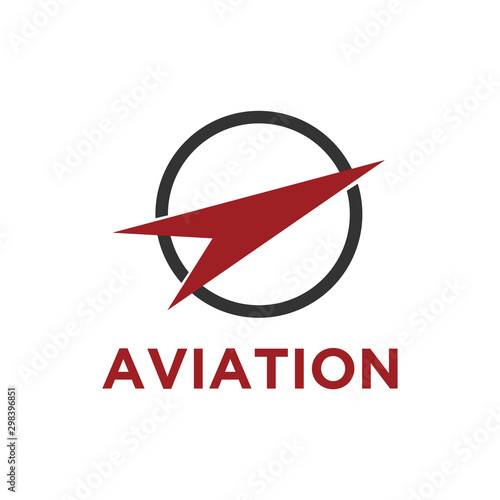Airline logo design - plane aviation space modern technology simple design