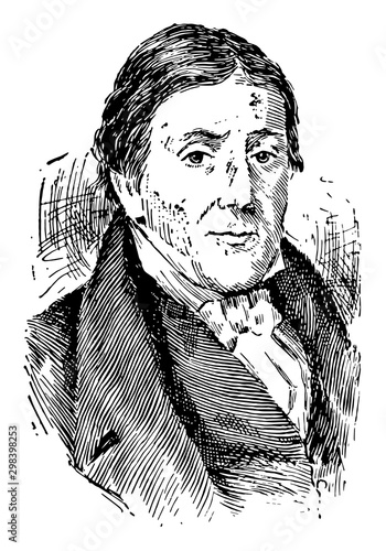 John Randolph, vintage illustration