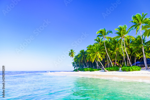 paradise tropical beach sea on a tropical