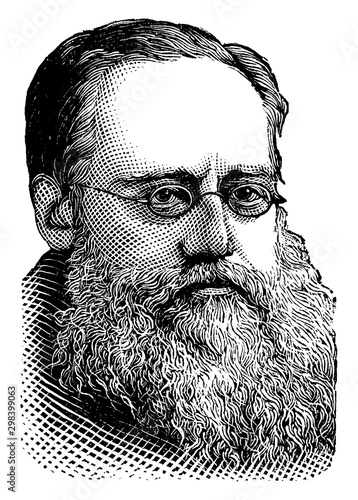 Wilkie Collins, vintage illustration