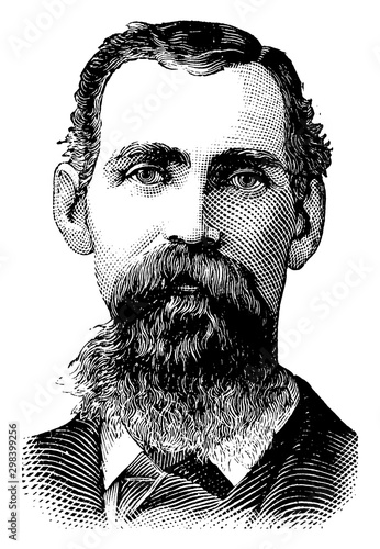 Captain W. L. Couch, vintage illustration