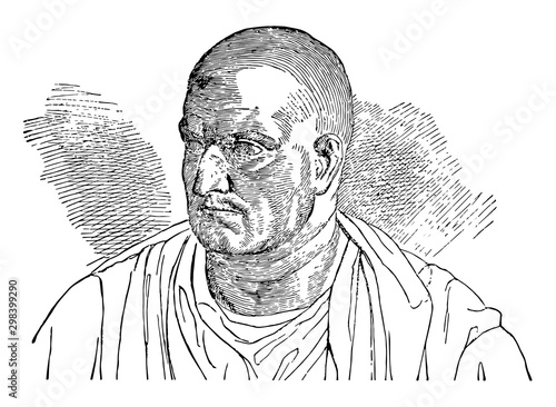 Publius Cornelius Scipio, vintage illustration