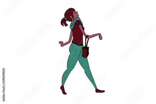 Young woman walking © Christian