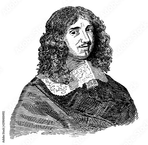 Jean-Baptiste Colbert, vintage illustration