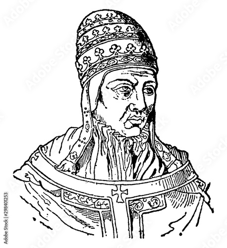 Saint Boniface vintage illustration.