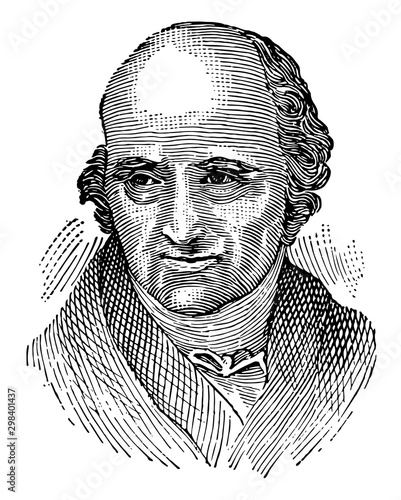 Benjamin West, vintage illustration