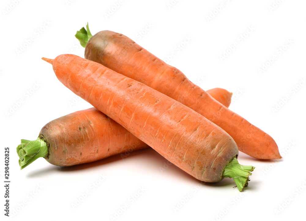 Fresh carrot on a white background Fresh carrot on a white background