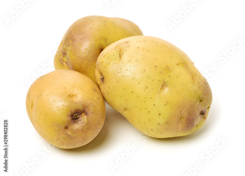 New potato isolated on white background 
