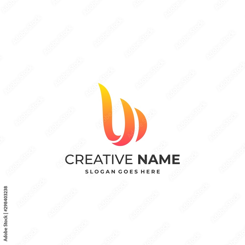 Abstract Letter W Illustration Vector Design Template. Abstract Letter W Illustration Vector Design Template.