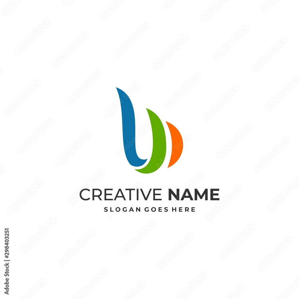 Abstract Letter W Illustration Vector Design Template. Abstract Letter W Illustration Vector Design Template.