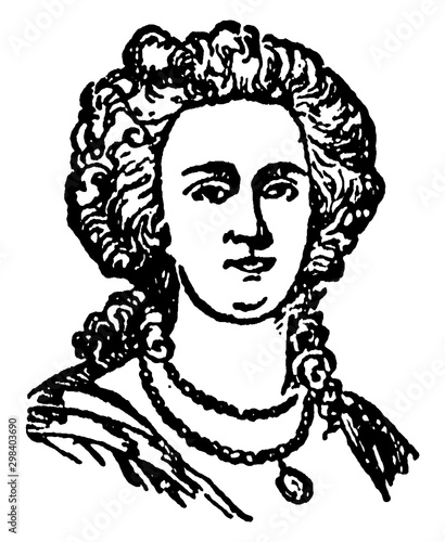 Marie Antoinette, vintage illustration