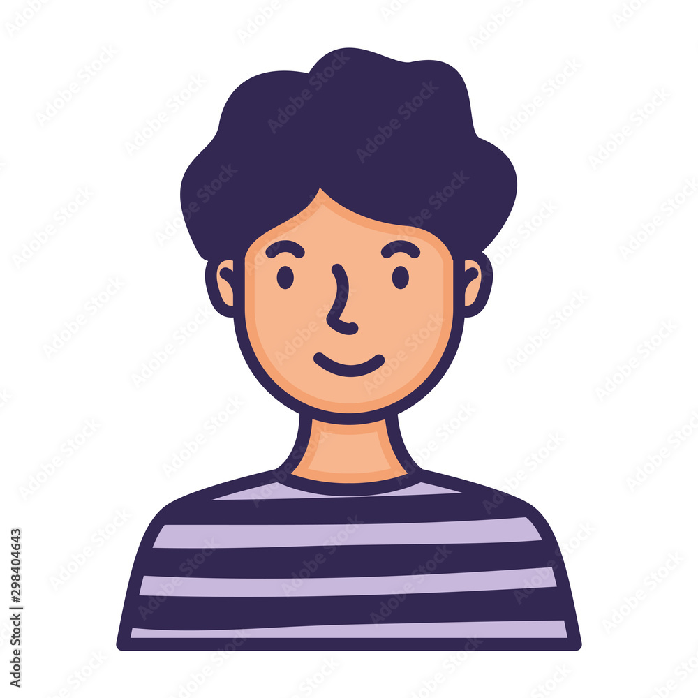 man face avatar character fill style man face avatar character fill style