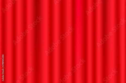 abstract Red cloth background or water liquid illustration with wavy flowing folds and dark creases in the smooth satiny looking material design with curves and shine textured surface