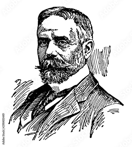 Sir Gilbert Parker, vintage illustration