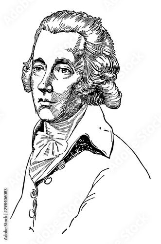 William Pitt the Younger, vintage illustration