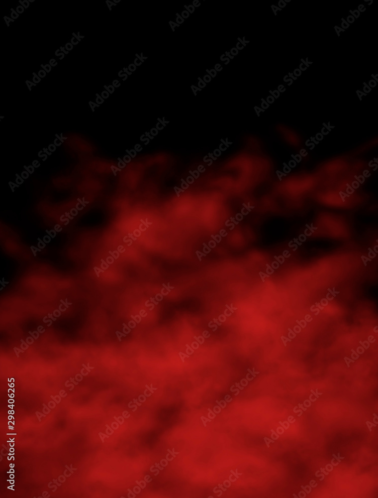 Abstract red fog texture. Red fog brush