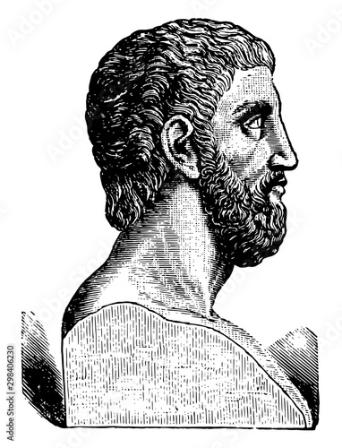 Alcibiades, vintage illustration