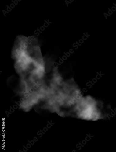 Abstract white smoke texture. Smoke brush