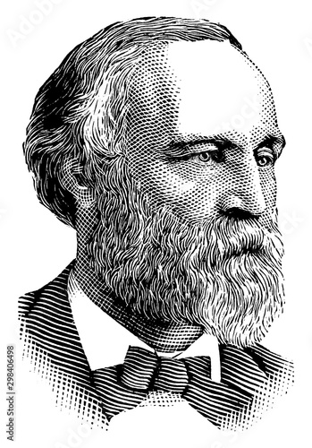 Henry L. Dawes, vintage illustration