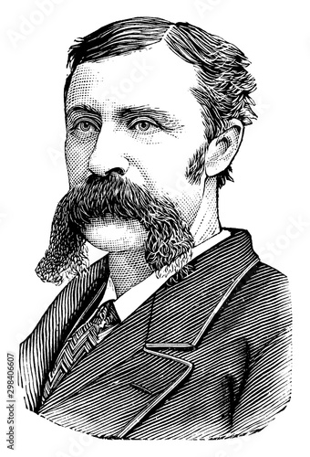 Gen. Joseph Clay Stiles Blackburn, vintage illustration