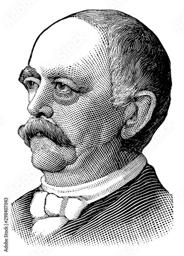 Prince Bismarck, vintage illustration