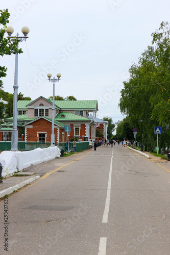 Volga promenade in old russian town Plyos, Russia © Sergei Timofeev