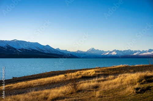 Scenic view of Mount Somers, New Zealand photo