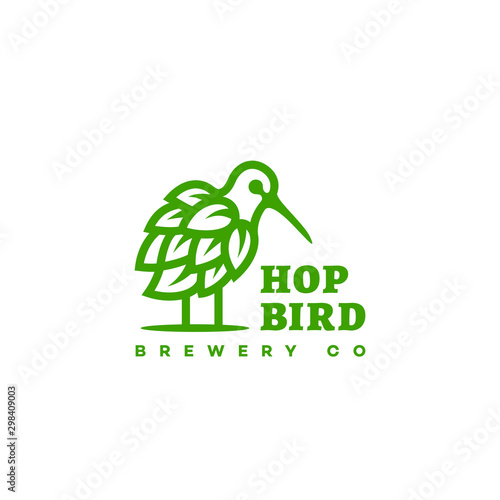 Hop bird logo