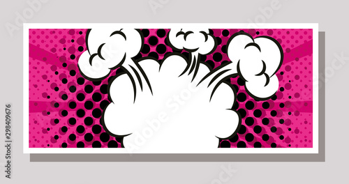 expresion cloud pop art style
