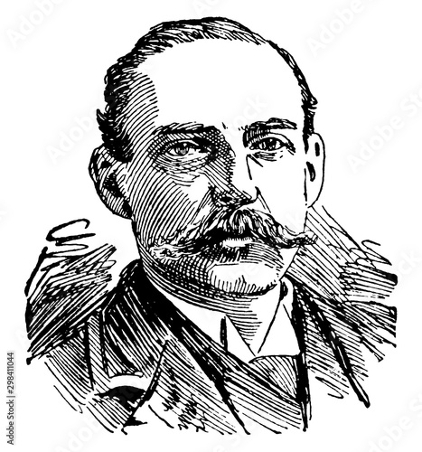 F. Marion Crawford, vintage illustration