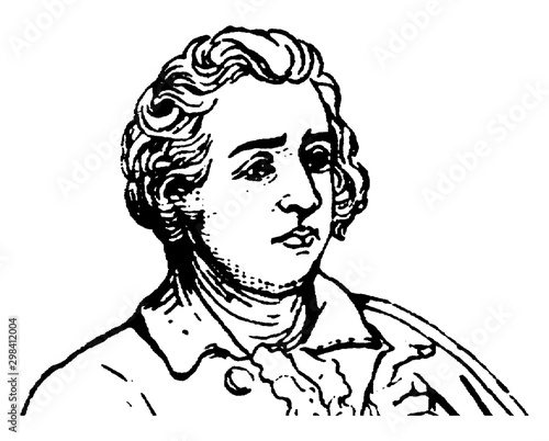 Edmund Burke, vintage illustration