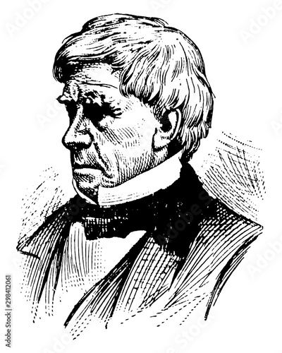 Lord Brougham, vintage illustration