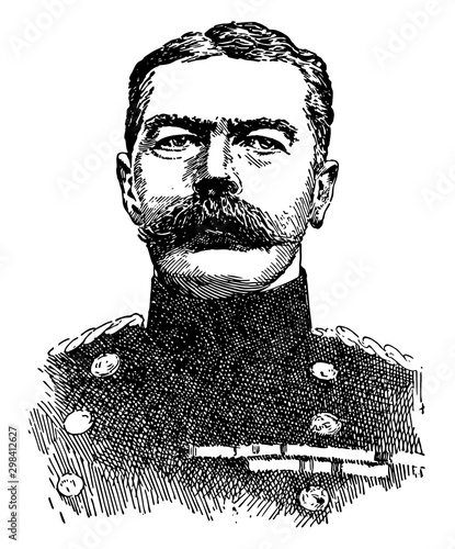 Lord Kitchener, vintage illustration