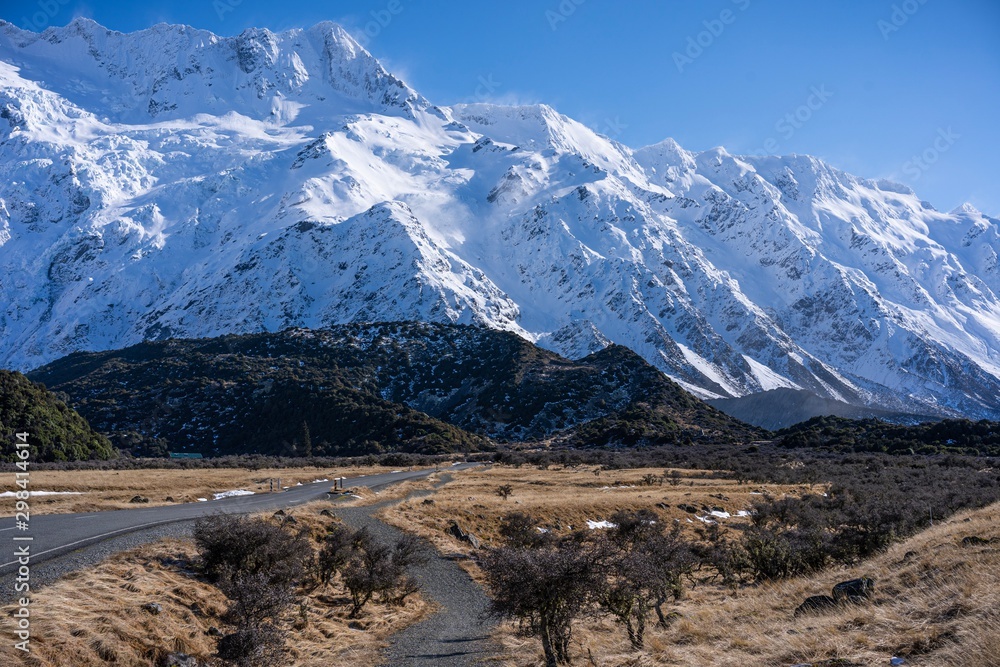 Scenic view of Aoraki or Mount Cook, New Zealand Scenic view of Aoraki or Mount Cook, New Zealand