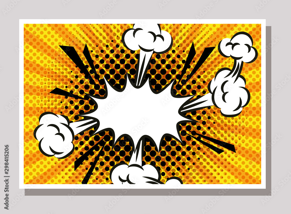 Obraz premium expresion splash pop art style