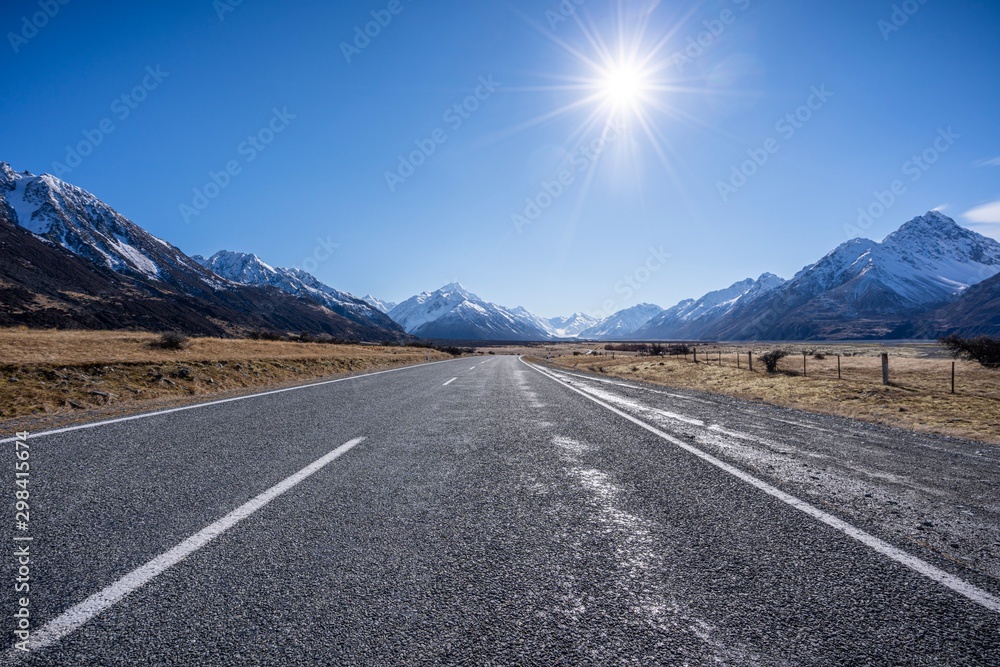 Fototapeta premium Scenic view of Aoraki or Mount Cook, New Zealand