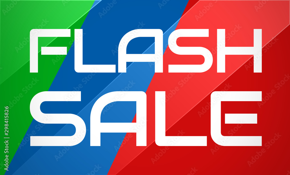 Flash Sale - clear white text typography on colourful shining background Flash Sale - clear white text typography on colourful shining background