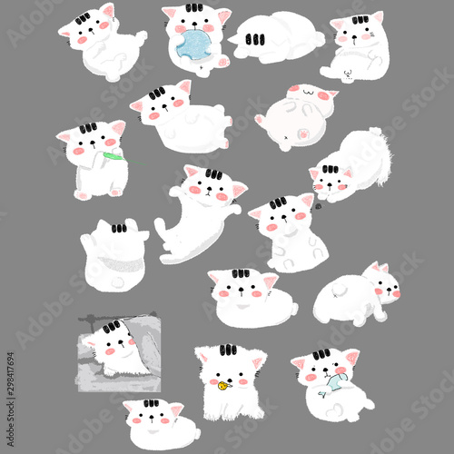 seamless pattern with cats © Anchalida
