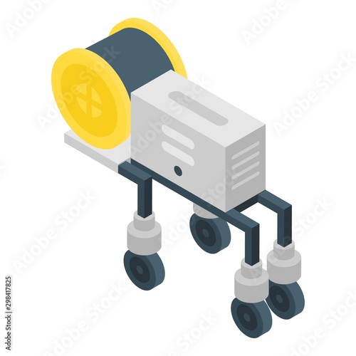 Modern agritech robot icon. Isometric of modern agritech robot vector icon for web design isolated on white background
