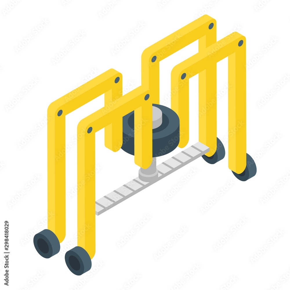 Precision farm robot icon. Isometric of precision farm robot vector icon for web design isolated on white background Precision farm robot icon. Isometric of precision farm robot vector icon for web design isolated on white background