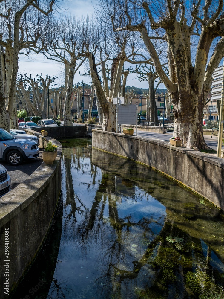 Obraz premium Goudargues, Gard, Occitanie, France.