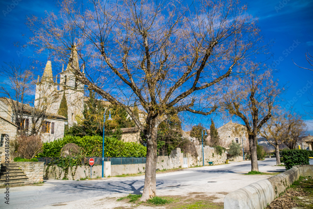 Goudargues, Gard, Occitanie, France.