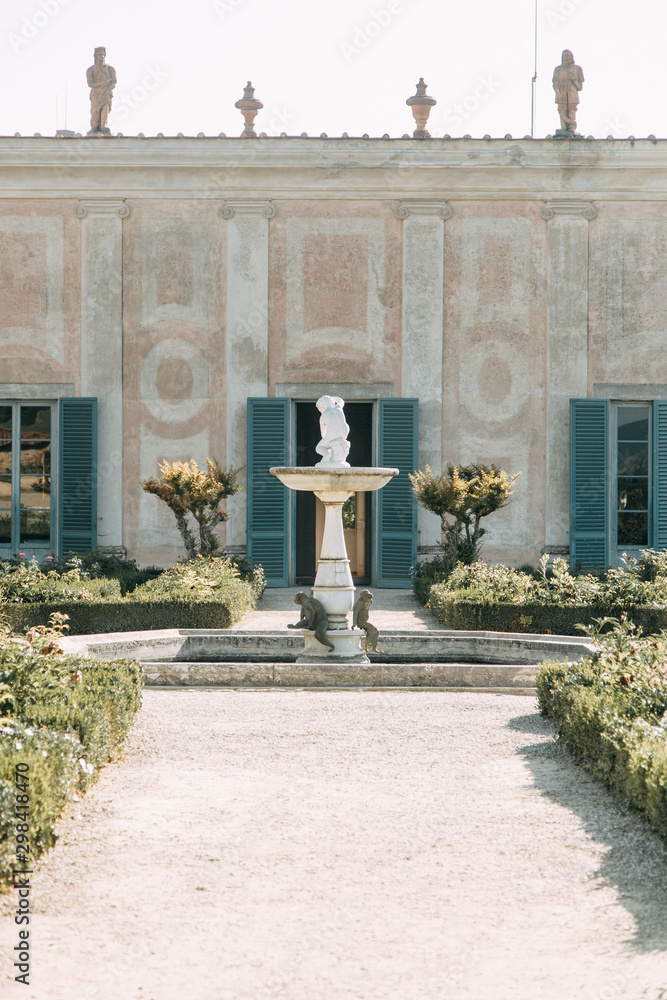 Obraz premium Architecture and panoramas of the Park of Italy. Boboli gardens in Florence.